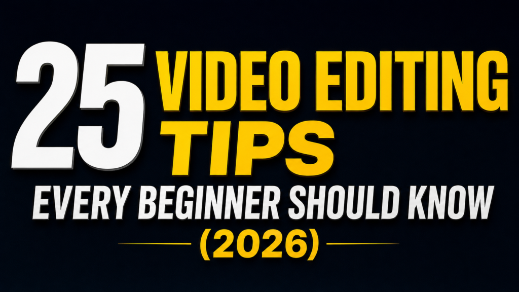 25 Video Editing Tips Every Beginner Should Know (2026)